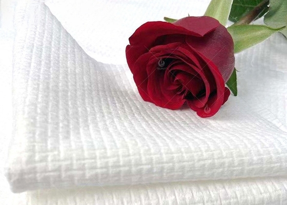 comprare Campione non tessuto bianco del tessuto 70% Tencel/30% Cupro di Spunlace disponibile online manufacture