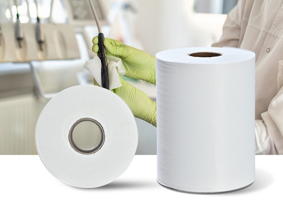 comprare Panno pulito perforato eliminabile del tessuto non tessuto ad alta resistenza di Spunlace in Rolls online manufacture