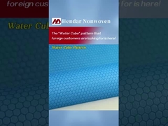 Tissu non tessuto esagonale a forma di cubo d'acqua in PP